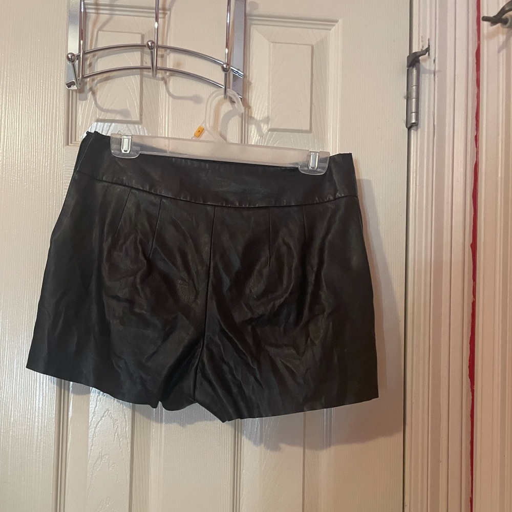 Faux leather shorts from Express
